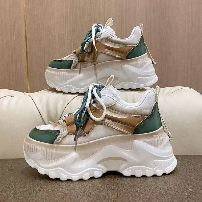 Damen Sneaker Chunky atmungsaktiv Mesh Sportlich