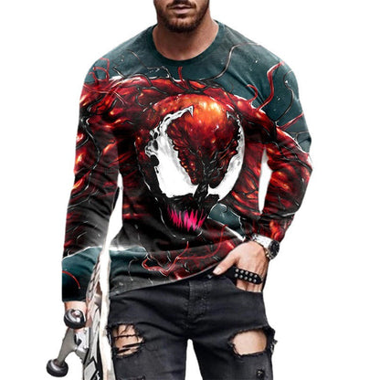 Herren T-Shirt Langarm Venom Design Berlin Style
