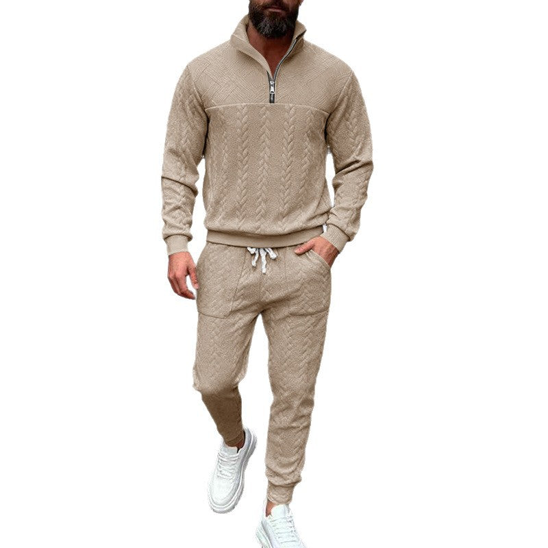 Herren Sportset Sweatjacke Hose mit Reißverschlusstaschen