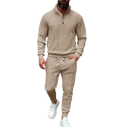 Herren Sportset Sweatjacke Hose mit Reißverschlusstaschen