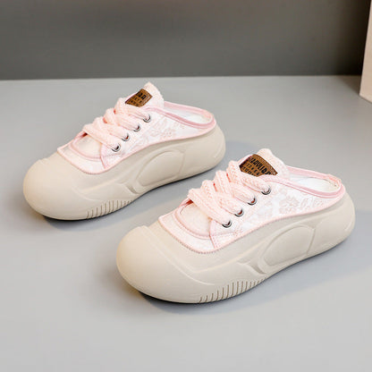Damen Sneaker Bequem Blumenmuster Weich