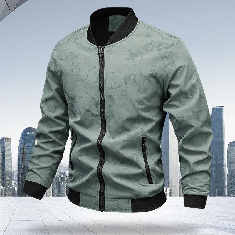 Herren Bomberjacke Sportlich Modern mit Farbenfrohem Print - BerlinGlamour