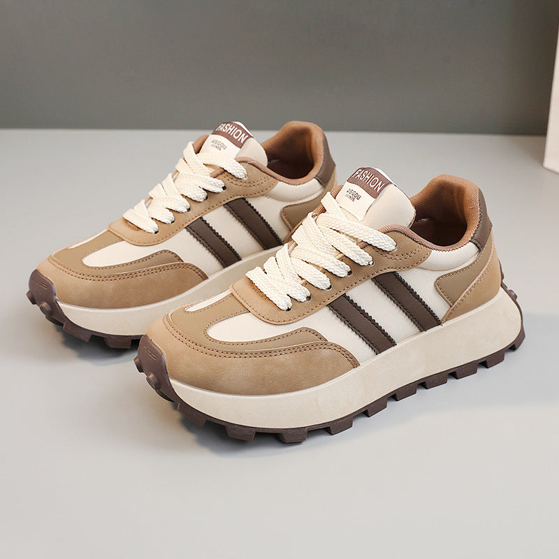 Damen Sneaker Plateau Schuhe Rutschfest Mode
