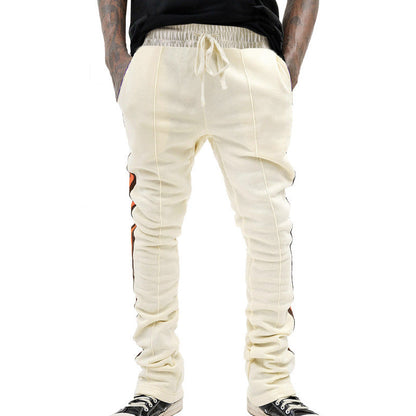 Herren Jogginghose Modern Elastisch Mit Kontraststreifen