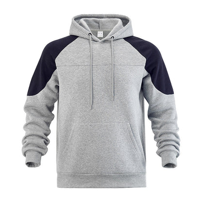 Herren Kapuzenpullover Sportlich Modern Kontrastfarben - BerlinGlamour