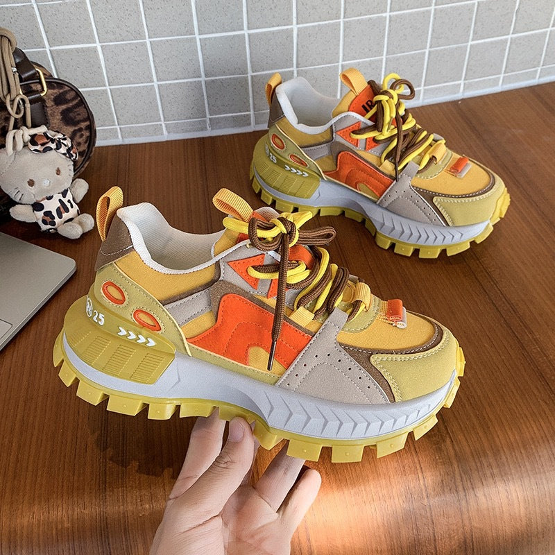 Damen Sneaker Sportlich Chunky Sneakers trendy Design