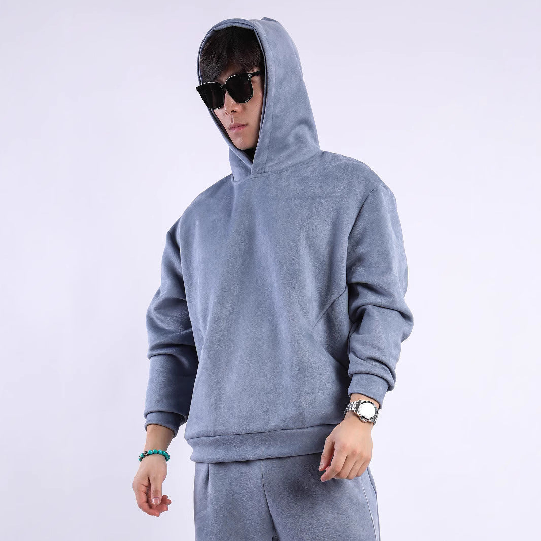 Herren Kapuzensweatshirt Weich Fleece Modern Sportlich