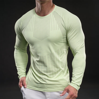 Herren Funktionsshirt Langarm atmungsaktiv Mesh Technologie