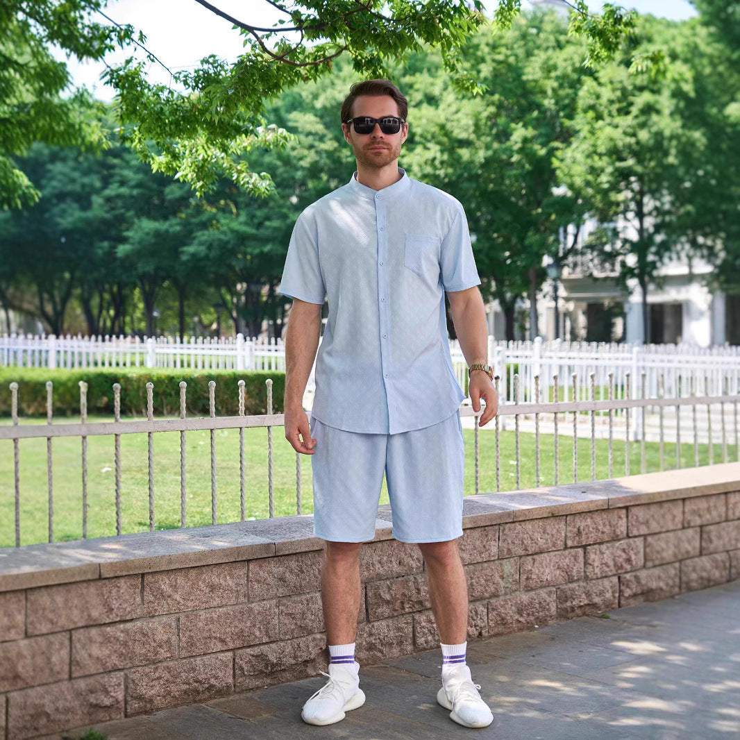 Herren Kurzarmset Lässig Sommer Modern - BerlinGlamour