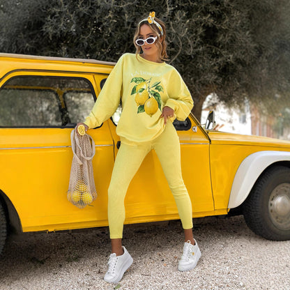 Damen Sweatshirt Set mit bequemen Leggings Casual