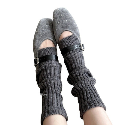 Damen Ballerinas Elegante mit Riemen Glitzer