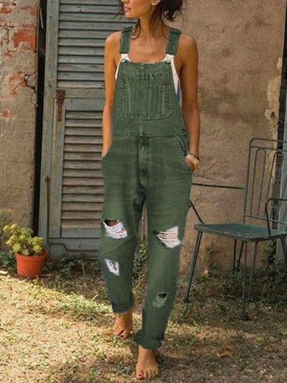 Damen Overall Lässig Vintage Style