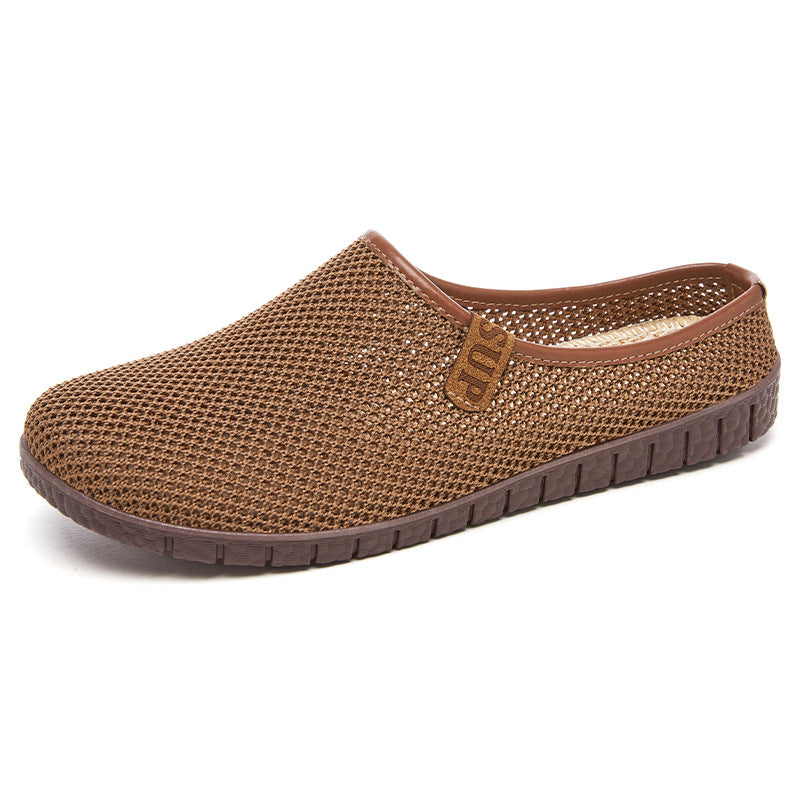 Damen Slipper Atmungsaktiv Mesh Rutschfest Bequem