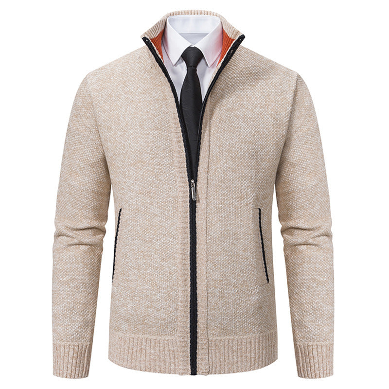 Herren Strickjacke Elegante Reißverschluss Modern