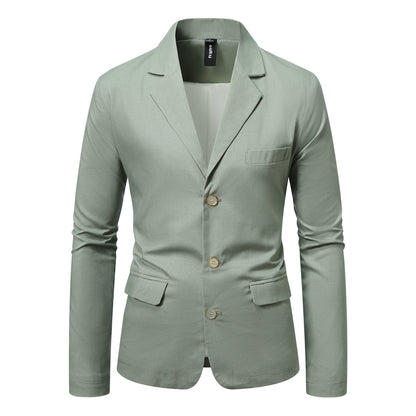 Herren Blazer Elegant mit Taschen und Slim Fit