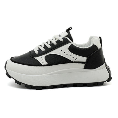 Damen Sneaker Plattform Schuhe Modisch Rutschfest