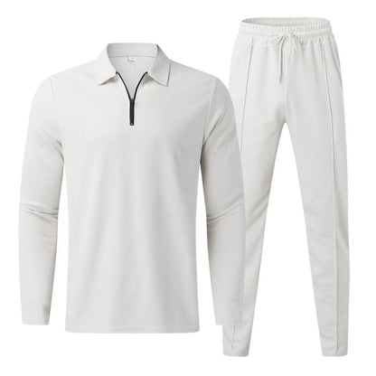 Herren SportSet Langarm Reißverschluss Modern