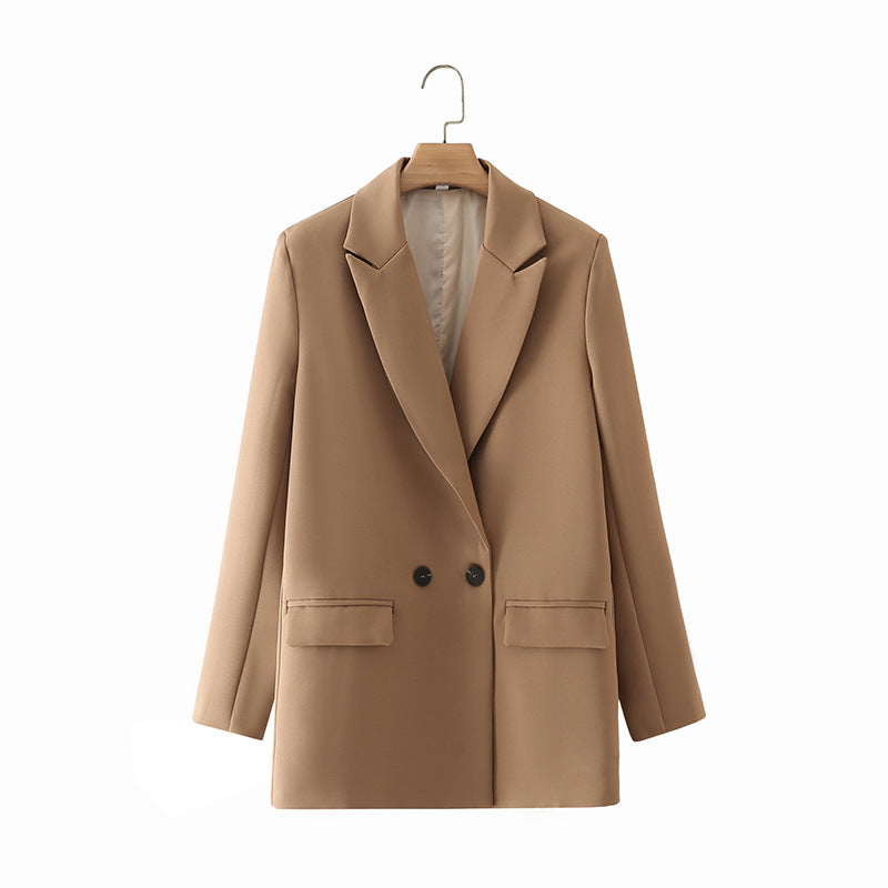 Herren Blazer Zweireiher Klassisch Elegent