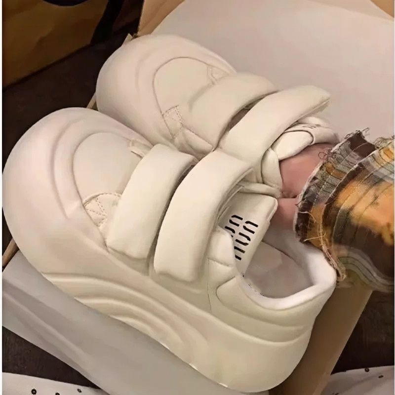Damen Sneaker Chunky Bequem Dämpfend Mit Klettverschluss