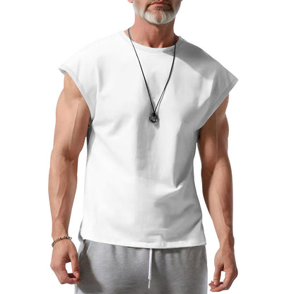 Herren T-Shirt Ärmellos Atmungsaktiv Baumwolle Berlin Style