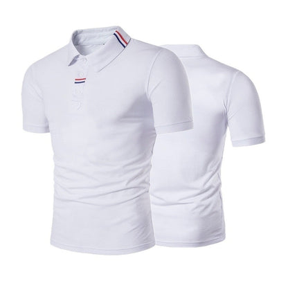 Herren Poloshirt Elegantes Design mit Knopfkragen Modern