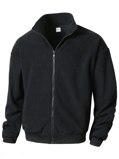 der neue Titel: Herren Fleecejacke mit hohem Kragen und Reißverschluss BerlinGlamour