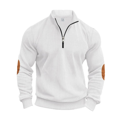 Herren Strickpullover Modern mit Reißverschluss Elegant