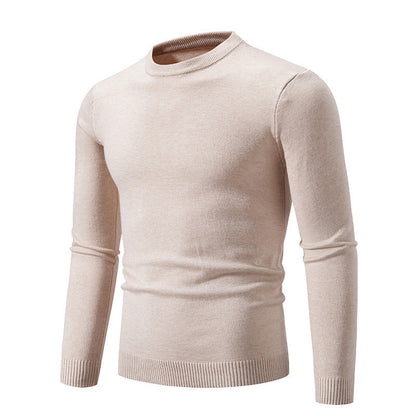 Herren Pullover Rundhals Weich Strick Klassisch