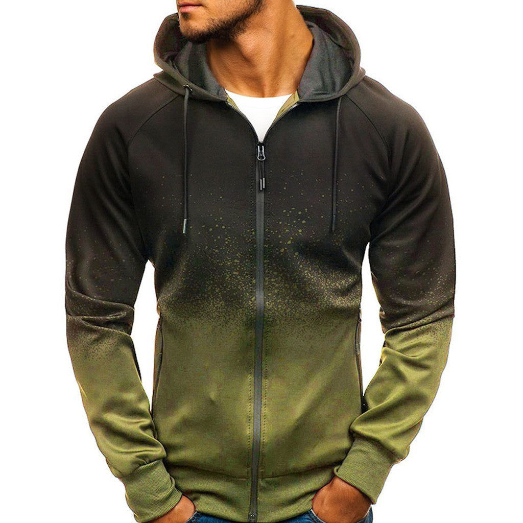 Herren Kapuzenjacke Sportlich Wasserabweisend Modern