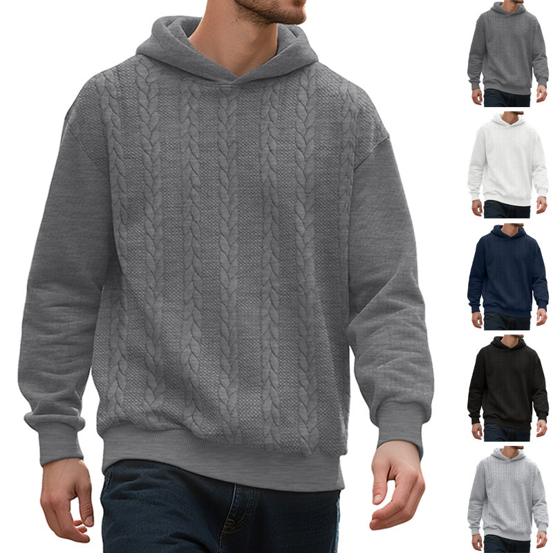 Herren Kapuzensweater Strick Modern Sportlich - BerlinGlamour