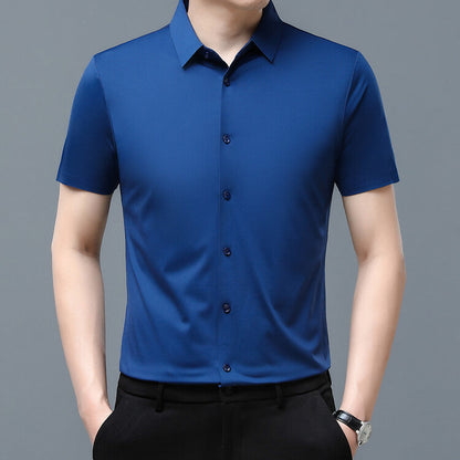 Herren Kurzarmhemd Elegante Baumwolle Modern