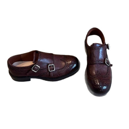 Damen Schnürschuhe Elegant Leder Schwarz