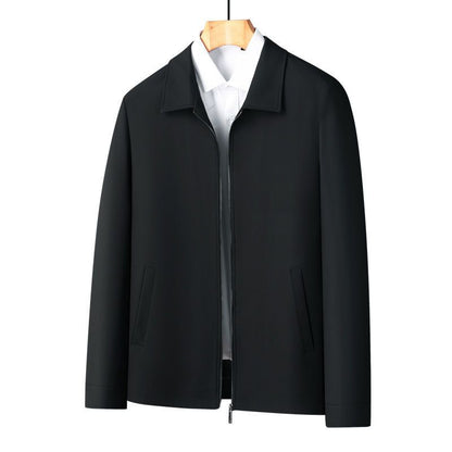 Herren Übergangsjacke Premium Schwarz Modern