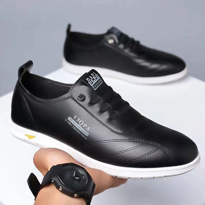 Damen Sneaker Leder Bequem Elegante Mode