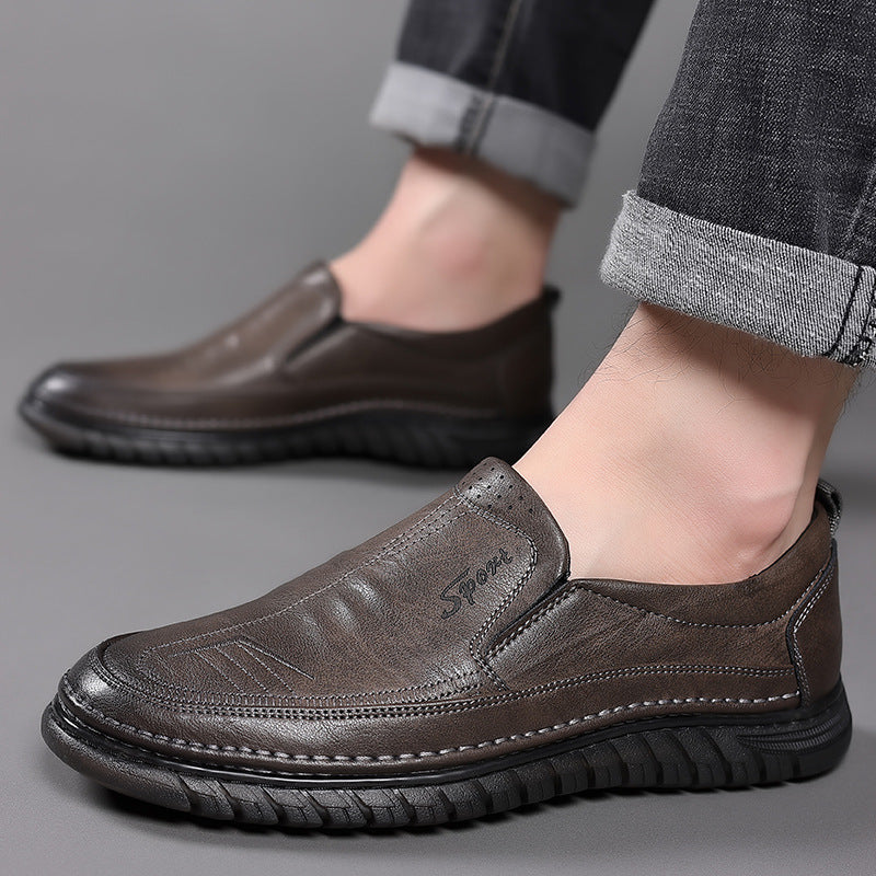 Damen Lederschuhe Slip-On Elegante Rutschfeste Sohle Schuhe Mode - BerlinGlamour