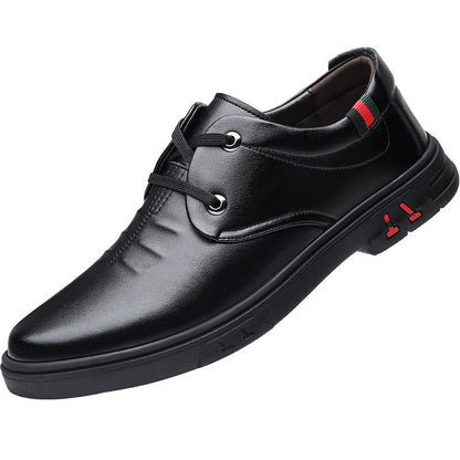 Herren Schnürschuhe Leder Elegante Schwarz Luxus