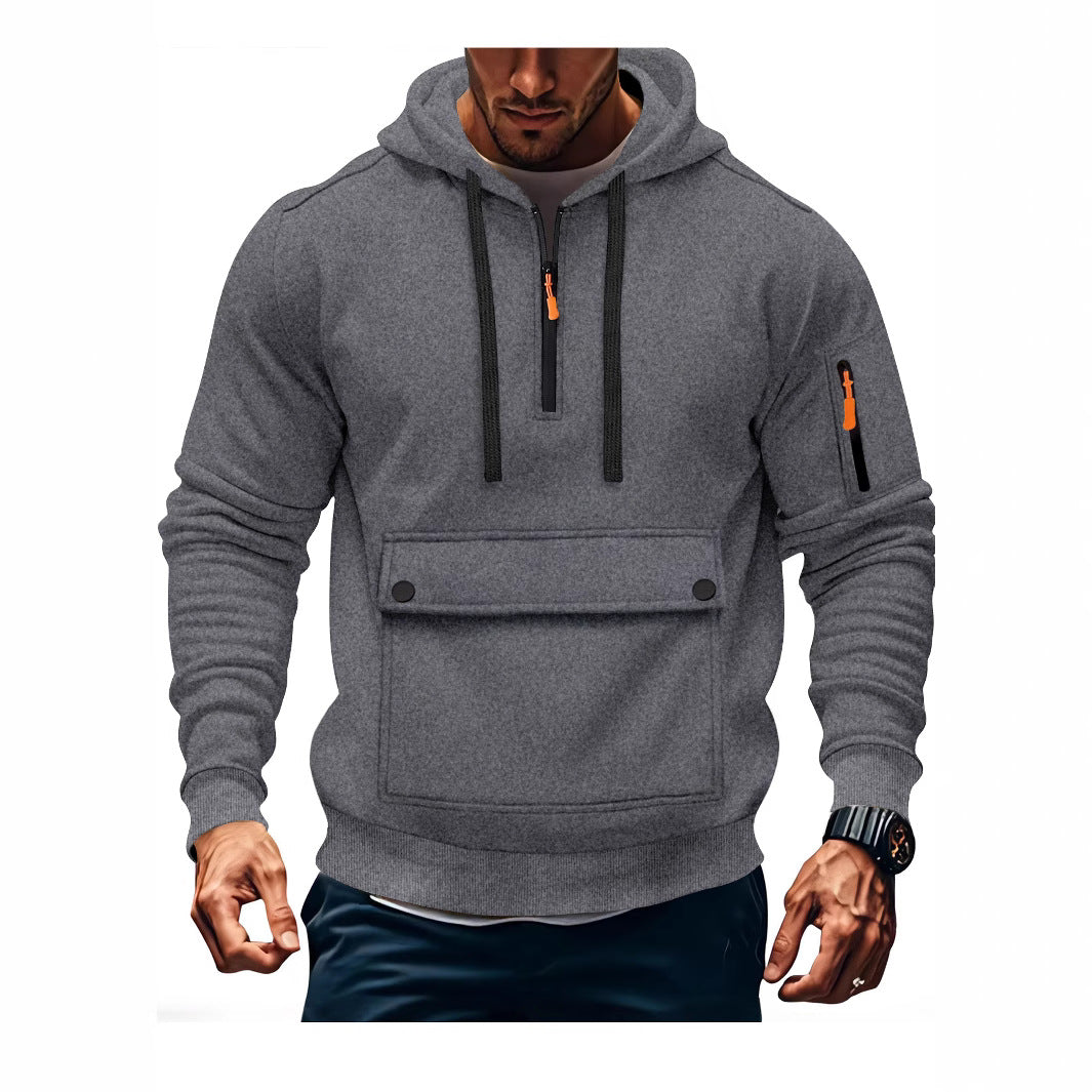 Herren Kapuzenpullover Lässig mit Taschen Größe XL