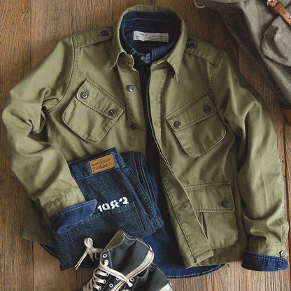 Herren Outdoor-Jacke mit großen Taschen robust