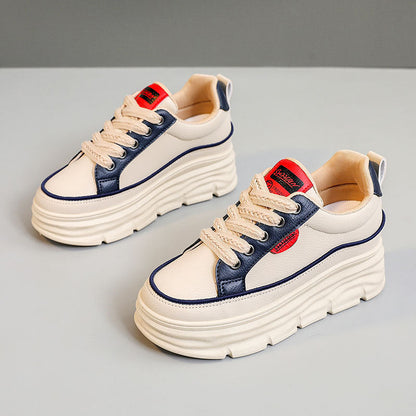 Damen Sneaker Plattform Schuhe atmungsaktiv Komfort