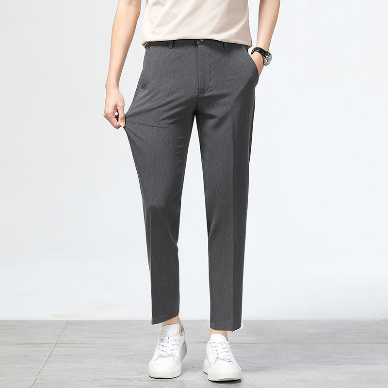 Herren Chinohose Slim Fit Elastisch Bequem