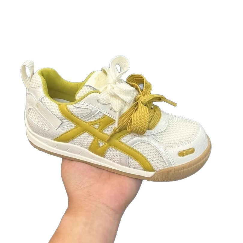 Damen Sneaker Sport Mesh Atmungsaktiv Schnell Schnüren