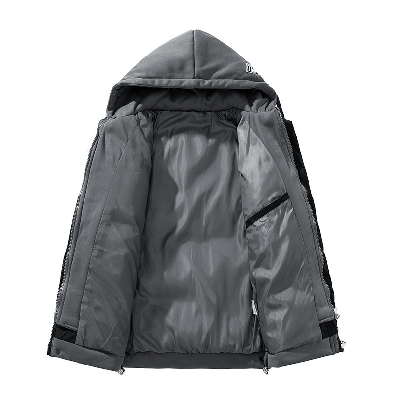 Herren Outdoor-Daunenjacke Sportlich Wasserdicht Mit Kapuze - BerlinGlamour