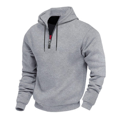 Herren Sweatjacke Reißverschluss Kragen Hoch Modern