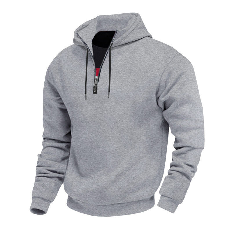 Herren Sweatjacke Reißverschluss Hochkragen Modern