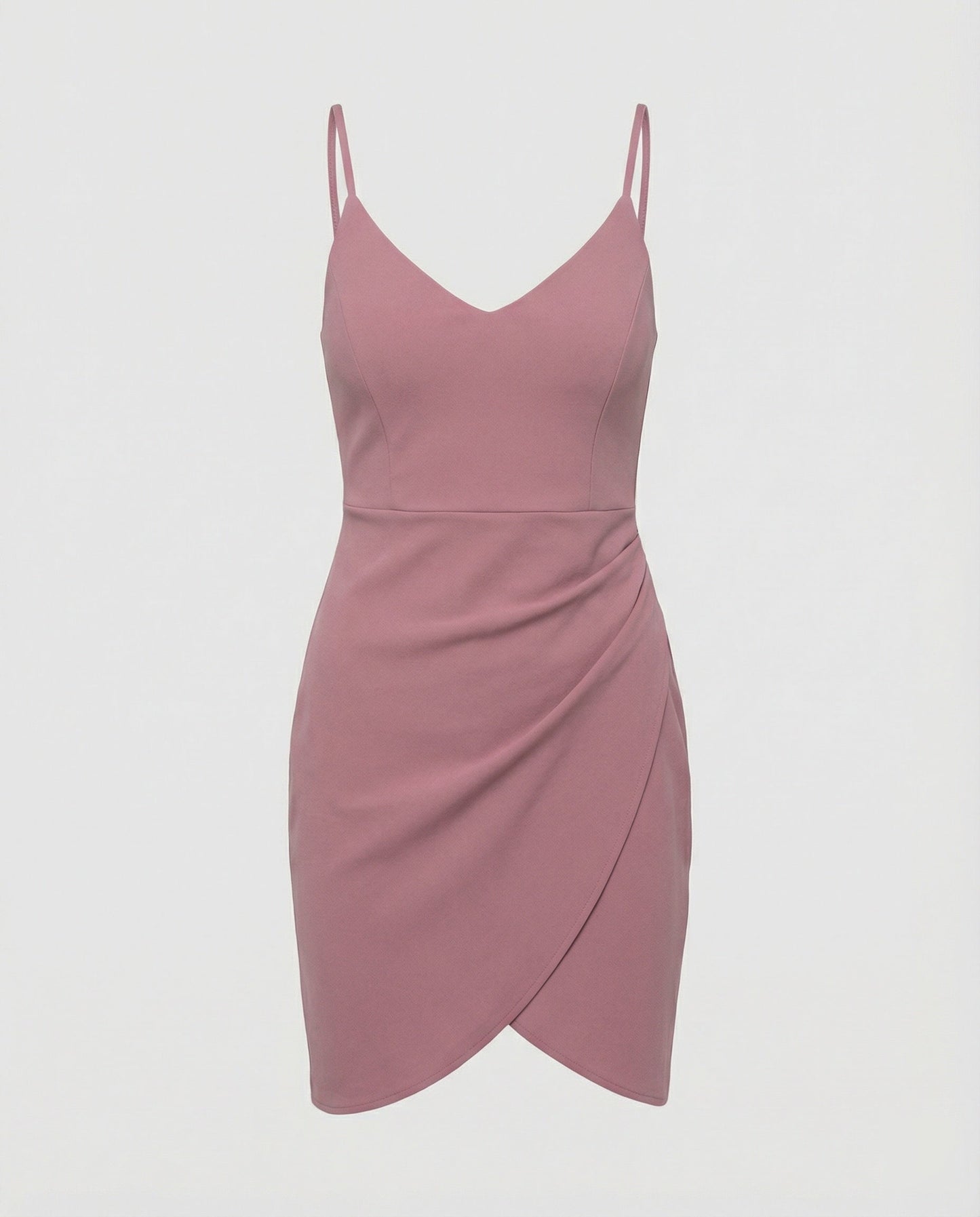 Damen Wickelkleid Spaghettiträger Elegantes Sommerkleid