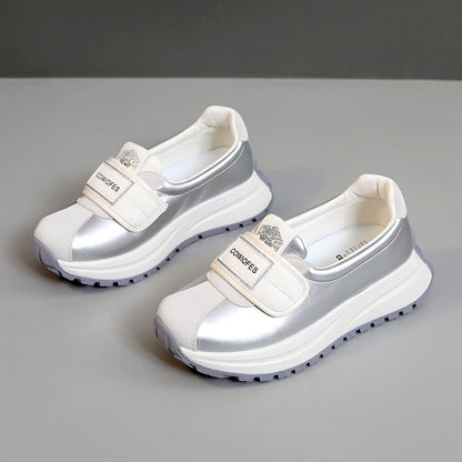 Damen Sportsneaker Laufschuhe Klettverschluss Weich