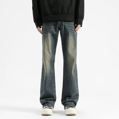 Herren Jeans Vintage Denim Lässig Berlin Style