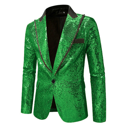 Eleganter Herren Blazer mit Pailletten Glitzer Effekt