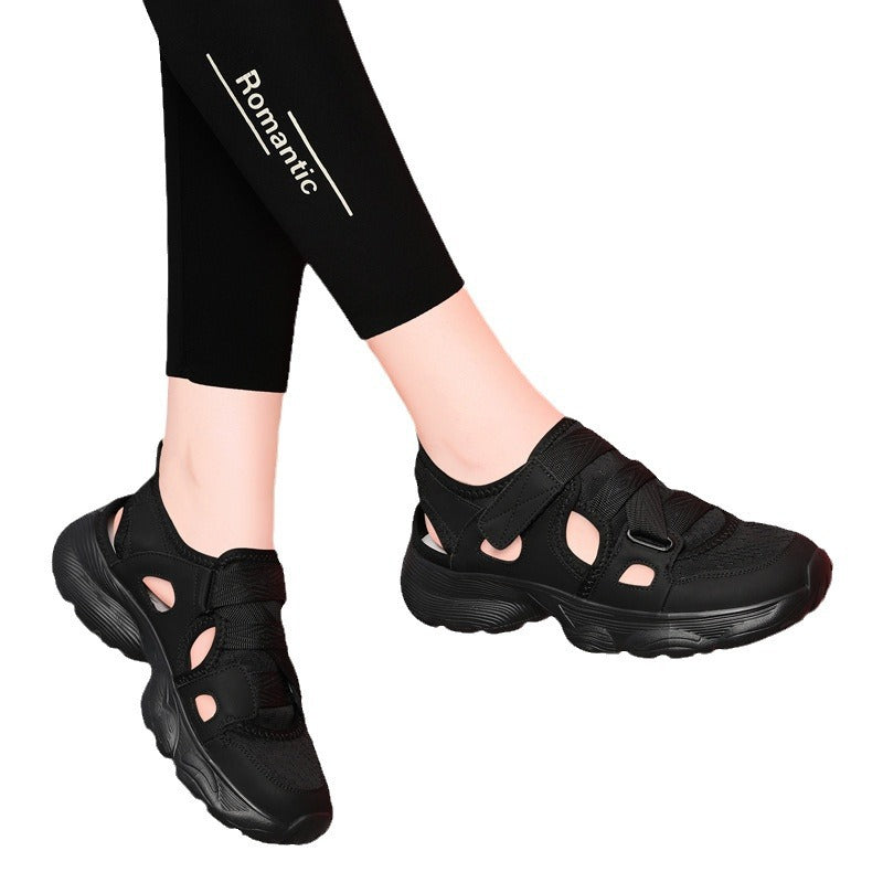 Damen Sandalen Sportlich Bequem Verstellbar