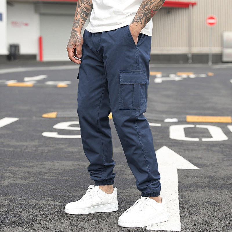 Herren Cargo-Hose Urban Style Trendig Schwarz - BerlinGlamour